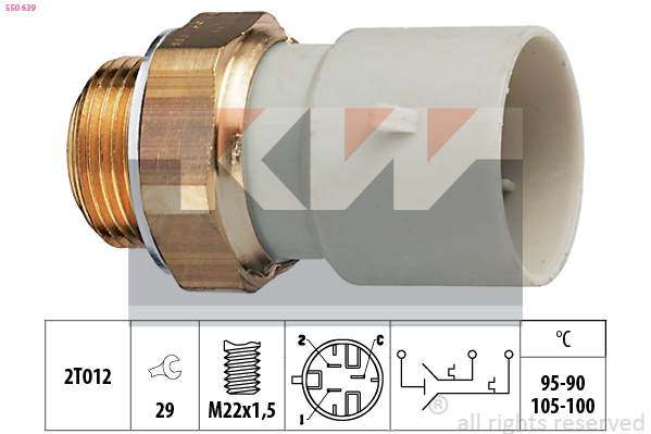 KW Ventilátor kapcsoló 550639_KW